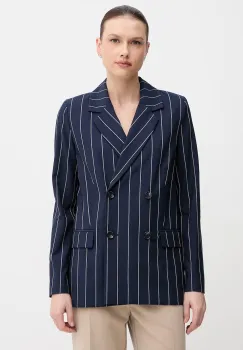 United Colors of Benetton sacou cu doua randuri de nasturi pentru femei, cu vascoza imagine