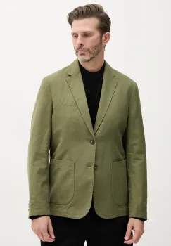 United Colors of Benetton  sacou cu un singur rand de nasturi barbatesc cu amestec de in imagine