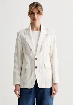 United Colors of Benetton sacou cu un singur rand de nasturi pentru femei, cu in imagine