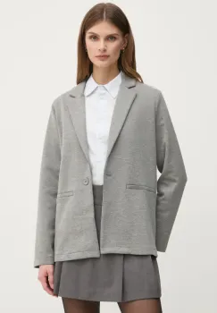 United Colors of Benetton sacou culoarea gri, un singur rand de nasturi, neted, 28Y6DW02U imagine