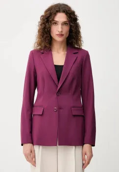 United Colors of Benetton sacou culoarea violet, un singur rand de nasturi, uni, 2L4HDW02W imagine