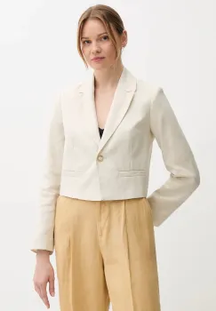 United Colors of Benetton sacou de in culoarea bej, un singur rand de nasturi, uni, 2AGHDW037 imagine