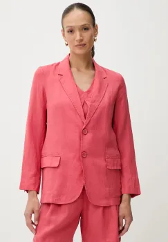 United Colors of Benetton sacou de in culoarea verde, un singur rand de nasturi, neted imagine