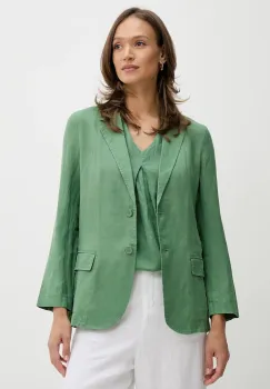United Colors of Benetton sacou de in culoarea verde, un singur rand de nasturi, neted imagine