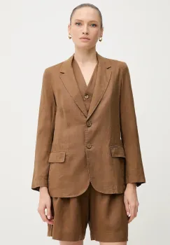 United Colors of Benetton sacou de in culoarea verde, un singur rand de nasturi, neted imagine