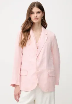 United Colors of Benetton sacou de in culoarea verde, un singur rand de nasturi, neted imagine