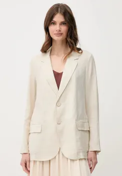 United Colors of Benetton sacou de in culoarea verde, un singur rand de nasturi, neted imagine