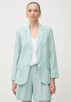 United Colors of Benetton sacou de in culoarea verde, un singur rand de nasturi, neted imagine