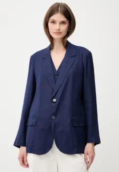United Colors of Benetton sacou de in culoarea verde, un singur rand de nasturi, neted imagine
