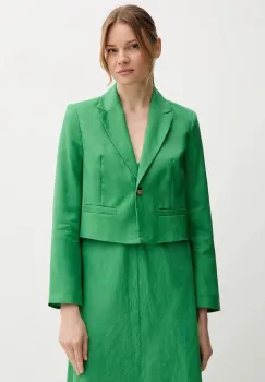 United Colors of Benetton sacou de in culoarea verde, un singur rand de nasturi, uni, 2AGHDW037 imagine