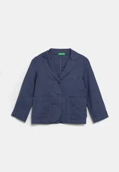 United Colors of Benetton sacou de in pentru copii culoarea albastru marin, 23WBCW00A imagine