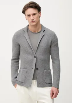 United Colors of Benetton sacou pentru barbati, cu un singur rand de nasturi din lana imagine