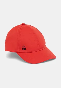 United Colors of Benetton sapca culoarea rosu, uni, 6YCTCA01Y imagine