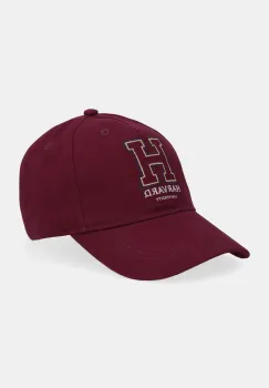United Colors of Benetton sapca din bumbac pentru copii culoarea bordo, 6MCMCA02R imagine
