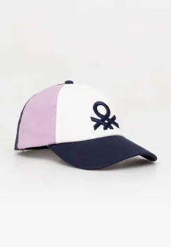 United Colors of Benetton sapca din bumbac pentru copii culoarea violet, modelator imagine