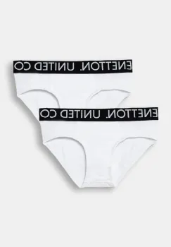 United Colors of Benetton slip copii 2-pack culoarea alb, 3OP80S484 imagine