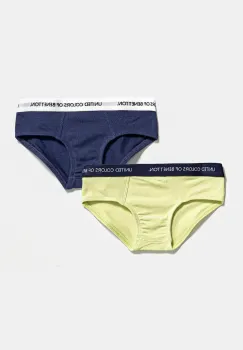 United Colors of Benetton slip copii 2-pack culoarea verde, 3OP80S484 imagine