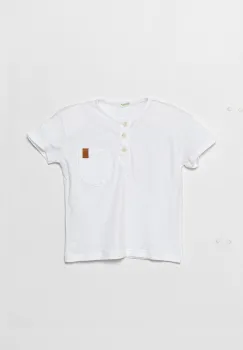 United Colors of Benetton tricou bebe culoarea alb, neted, 3F4JA105S imagine