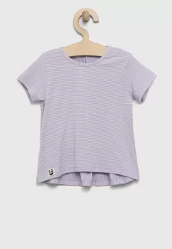 United Colors of Benetton tricou bebe culoarea violet imagine