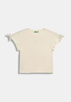 United Colors of Benetton tricou copii culoarea bej, 3P4ZC10QH imagine
