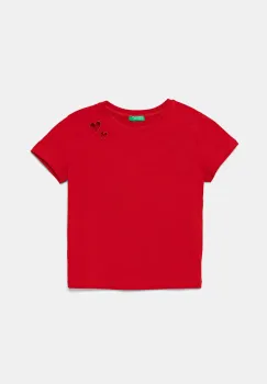 United Colors of Benetton tricou copii culoarea rosu, 3P4ZC10O0 imagine