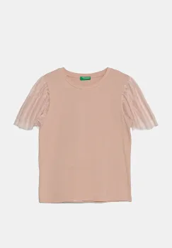 United Colors of Benetton tricou copii culoarea roz, 3Q8DC10LW imagine