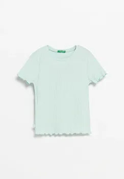 United Colors of Benetton tricou copii culoarea turcoaz, 3F1AC10N4 imagine