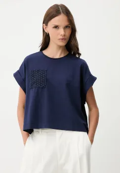 United Colors of Benetton tricou culoarea bleumarin, 3IFVD10AF imagine