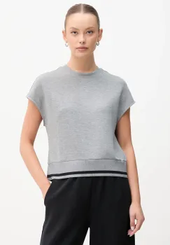 United Colors of Benetton tricou culoarea gri, 3QAFD10AX imagine