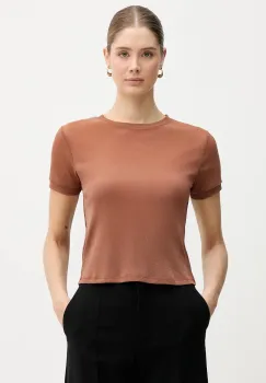 United Colors of Benetton tricou culoarea maro, 33UXD10B8 imagine