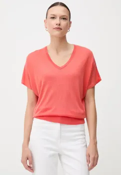 United Colors of Benetton tricou culoarea portocaliu, 103VD402U imagine
