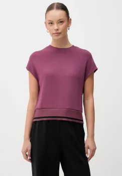 United Colors of Benetton tricou culoarea violet, 3QAFD10AX imagine