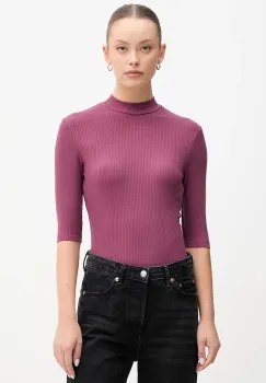 United Colors of Benetton tricou culoarea violet, cu turtleneck, 36K8D201B imagine