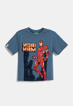 United Colors of Benetton tricou de bumbac pentru copii cu imprimeu, 35RYG10I1 imagine