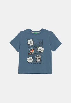 United Colors of Benetton tricou de bumbac pentru copii cu imprimeu, 35RYG10I7 imagine