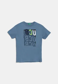 United Colors of Benetton tricou de bumbac pentru copii cu imprimeu, 3I1XC10N3 imagine