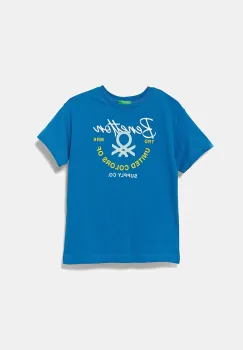 United Colors of Benetton tricou de bumbac pentru copii cu imprimeu, 3I1XC10OO imagine