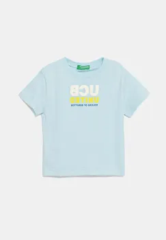 United Colors of Benetton tricou de bumbac pentru copii cu imprimeu, 3I1XG10JO imagine