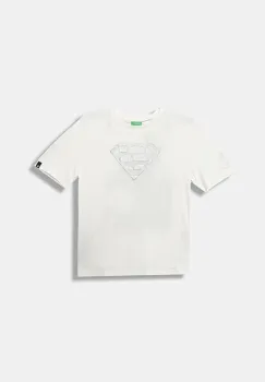 United Colors of Benetton tricou de bumbac pentru copii culoarea alb, cu imprimeu, 3JERC10PO imagine