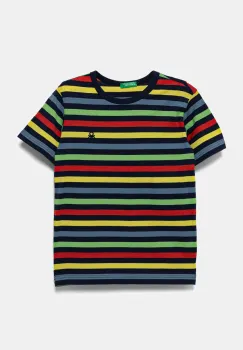 United Colors of Benetton tricou de bumbac pentru copii culoarea galben, cu imprimeu, 3FHXC10MW imagine