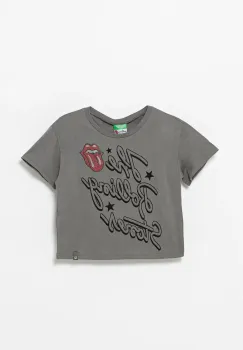 United Colors of Benetton tricou de bumbac pentru copii culoarea gri, 3I1XC10NW imagine