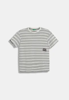 United Colors of Benetton tricou de bumbac pentru copii culoarea gri, cu imprimeu, 38F1C10PU imagine