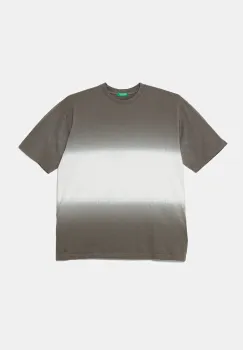 United Colors of Benetton tricou de bumbac pentru copii culoarea gri, uni, 3NPDC10OL imagine