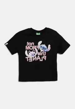United Colors of Benetton tricou de bumbac pentru copii culoarea negru, 35RYC10MV imagine