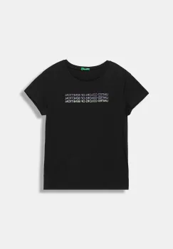 United Colors of Benetton tricou de bumbac pentru copii culoarea negru, 3I1XC10Q1 imagine