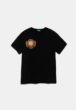 United Colors of Benetton tricou de bumbac pentru copii culoarea negru, cu imprimeu, 3I1XC10OO imagine
