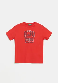 United Colors of Benetton tricou de bumbac pentru copii culoarea rosu, cu imprimeu, 3I1XC10OO imagine