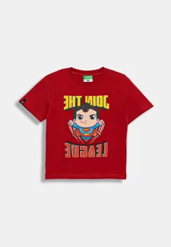 United Colors of Benetton tricou de bumbac pentru copii culoarea rosu, cu imprimeu, 3JERG10JX imagine