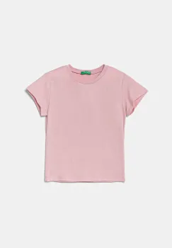 United Colors of Benetton tricou de bumbac pentru copii culoarea roz, 3I1XC109V imagine
