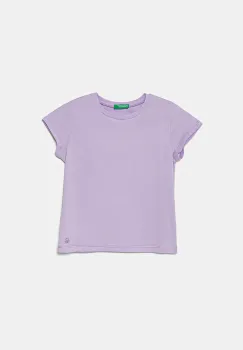 United Colors of Benetton tricou de bumbac pentru copii culoarea roz, 3I1XG106Y imagine